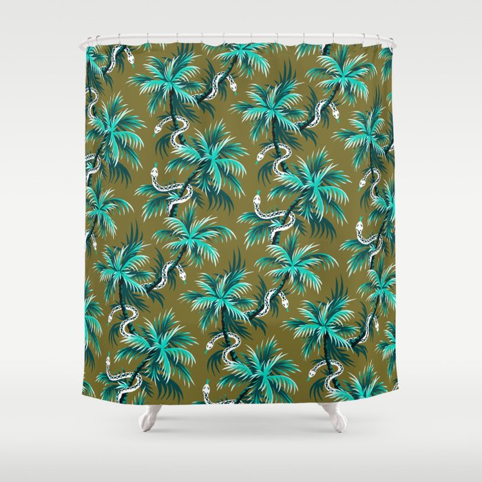 light teal shower curtain