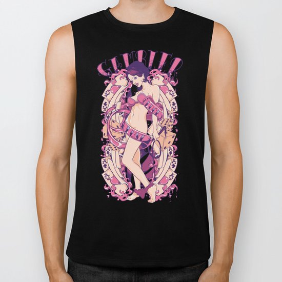 Gambler of luck and lust Biker Tank