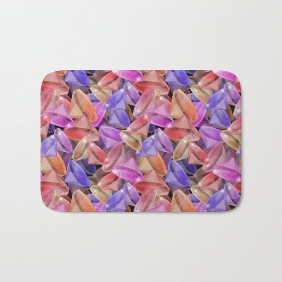 Placer precious stones gems . Bath Mat