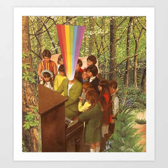 Forest blast Art Print