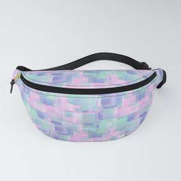 Abstraction. Pink and blue brush strokes. Fanny Pack