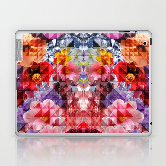 Crystal Floral Laptop & iPad Skin