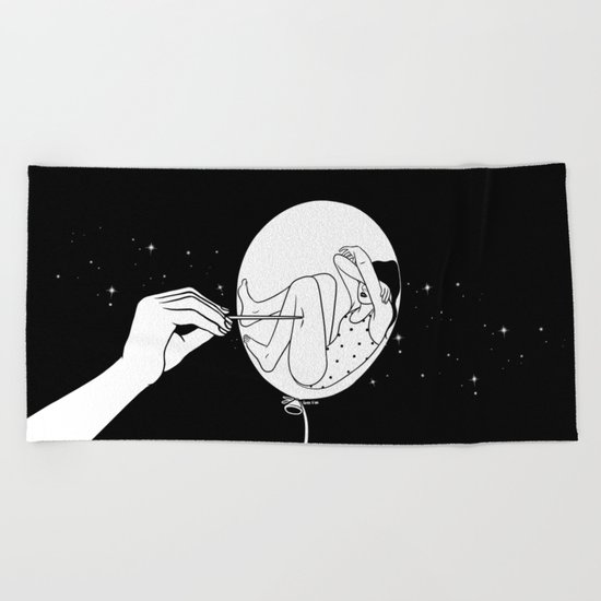 Don't kill my vibe Beach Towel