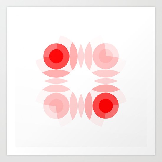 Simply Red Art Print