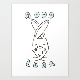 Finger Crossed, Good Luck Art Print
