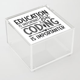 Medical Coder Education Is Important Coding ICD Acrylic Box