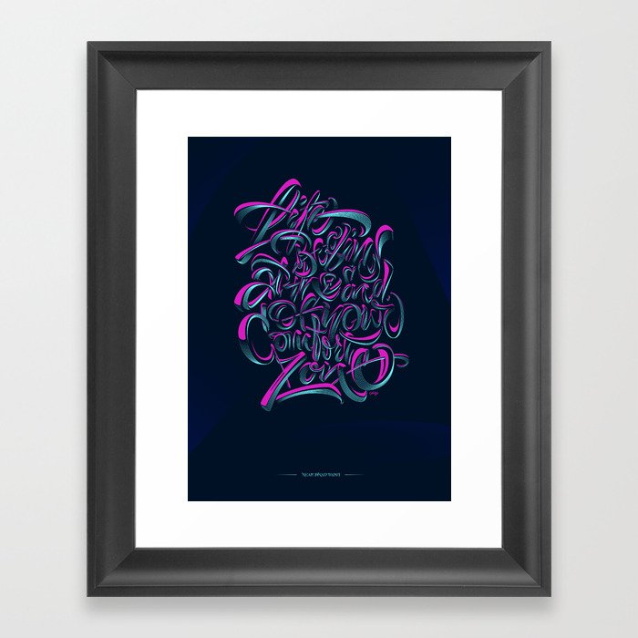 Comfort Zone Framed Art Print