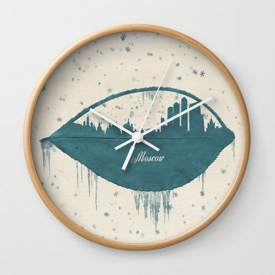 Frozen Moscow Wall Clock