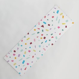 Rainbow Confetti Yoga Mat