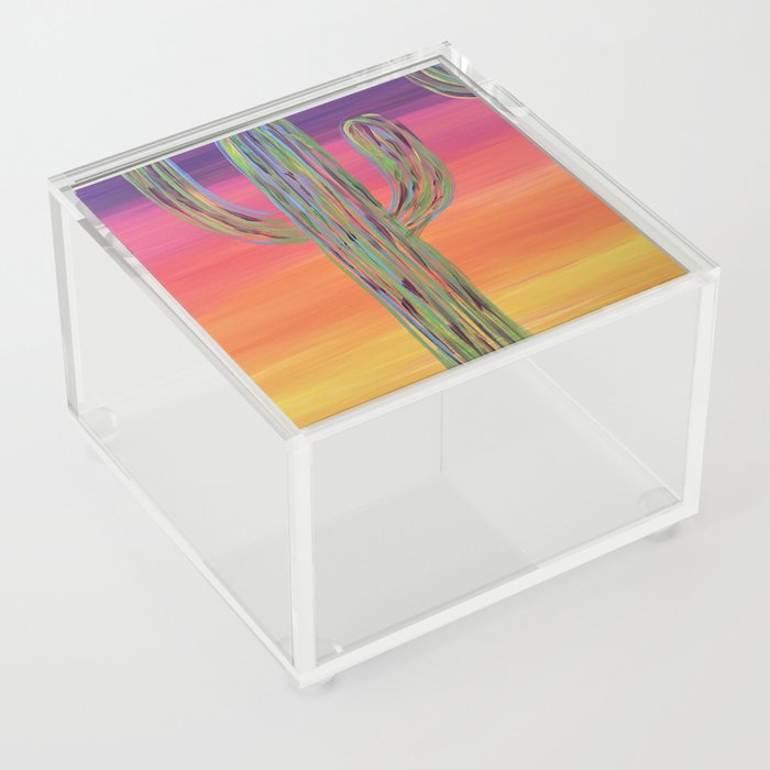 Cactus of Color Acrylic Box