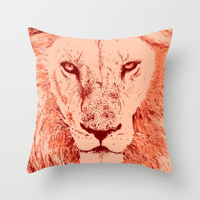 lion throw pillow