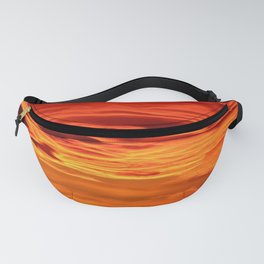 Flame Coloured Sunset Sky Fanny Pack | Abstract, Nature, Photo, Landscape 
