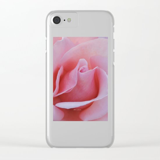 Rose Petal Pink Clear iPhone Case
