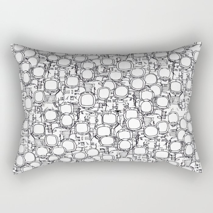 Astronauts (bunches!) Rectangular Pillow
