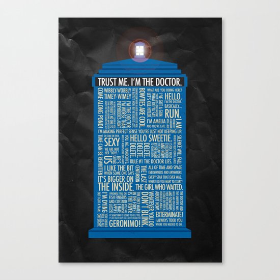 Doctor Who Canvas Print