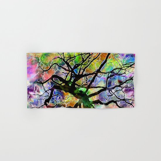 Frosted Tree Hand & Bath Towel