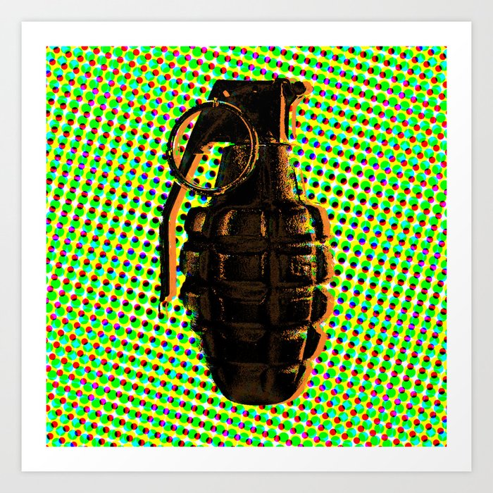 Grenade Art Print