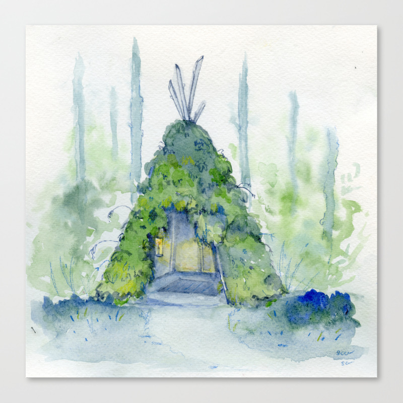 Yeti Tent Canvas Print By Saracardoza Society6