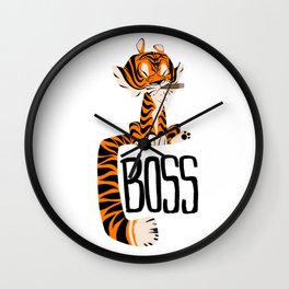 Tiger Boss Wall Clock