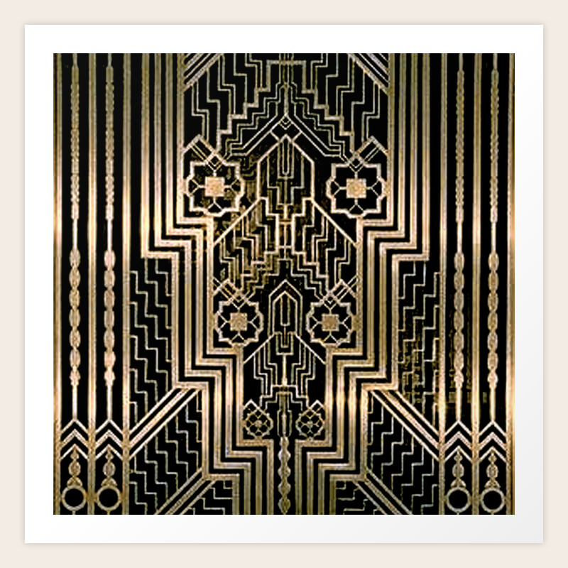 Art Nouveau Metallic Design Art Print By Healinglove8 Society6