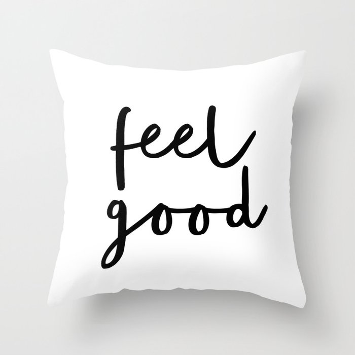 Fell Good Black And White Contemporary Minimalism Typography