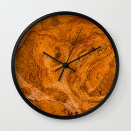 Natural Stone Art-The Cistern, Gold Butte, Nevada Wall Clock