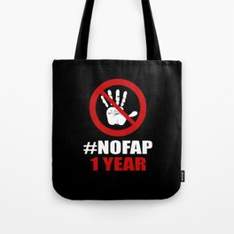 #Nofap Challenge 1 Year Tote Bag