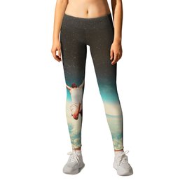 Falling with a hidden smile Leggings