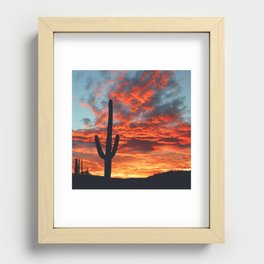Southwestern Sunset -- Iconic Southwest Recessed Framed Print