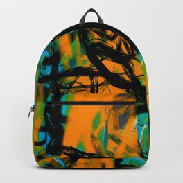 Abstract expressionist Art. Abstract Painting 70. Backpack