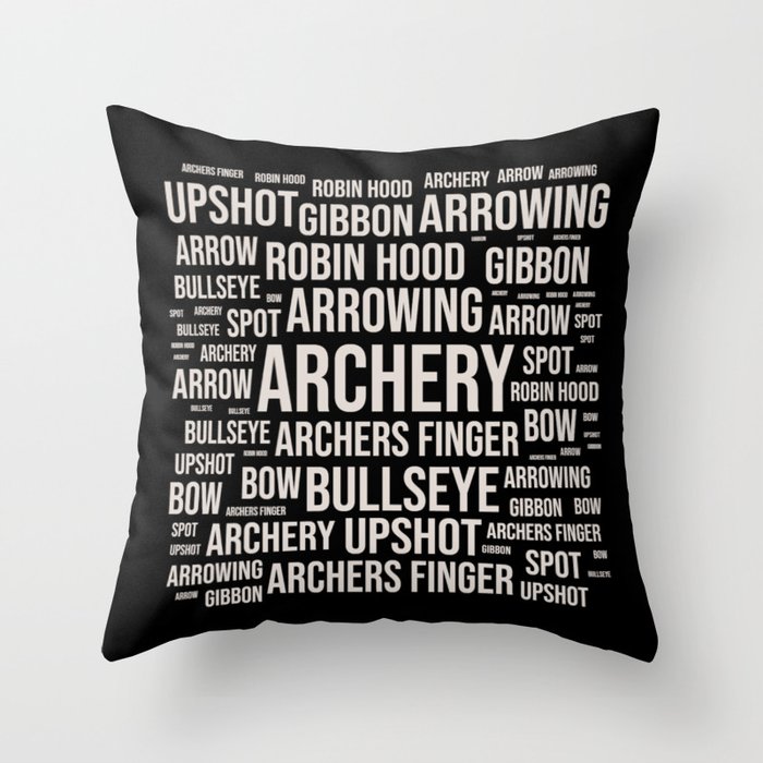 Archery sport gifts Throw Pillow
