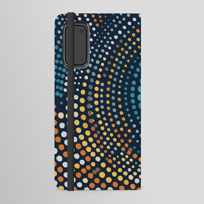 Dotted Contemporary Colors Minimal Pattern Android Wallet Case