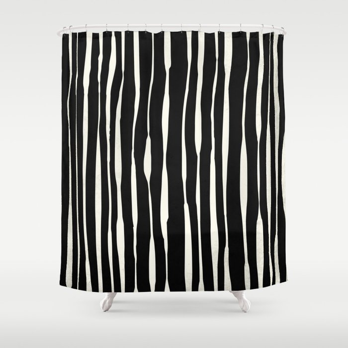 Retro Stripe Shower Curtain