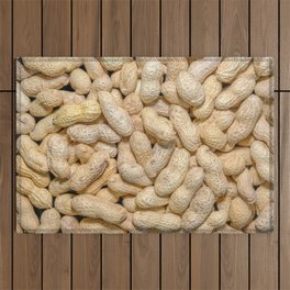 Salted Raw Peanuts In Shells Food Photo Pattern Outdoor Rug