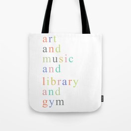 art music library gym 2 Tote Bag