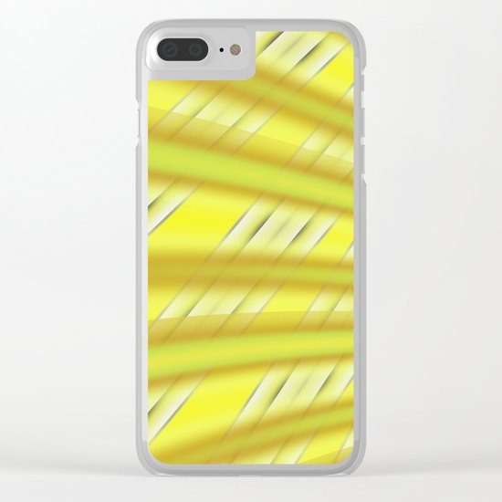 Fractal Play in Citruslicious Clear iPhone Case