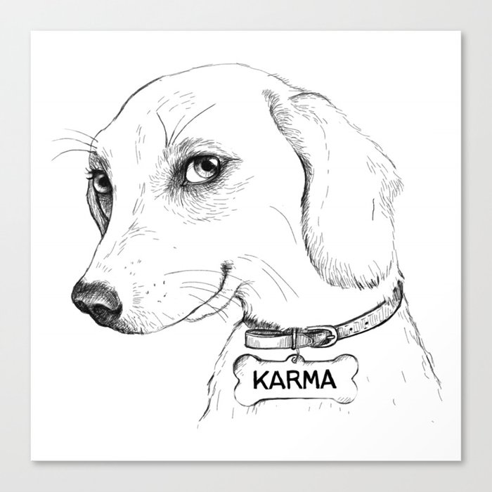 Karma is a b*tch Canvas Print