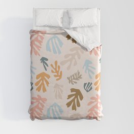 Seaweeds and sand Duvet Cover