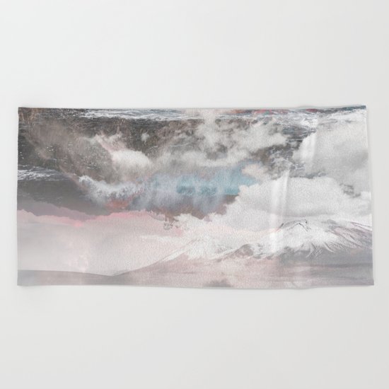 Crashing Clouds Beach Towel