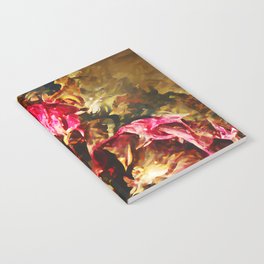Carnation Flower Bouquet baroque oil painting Notebook