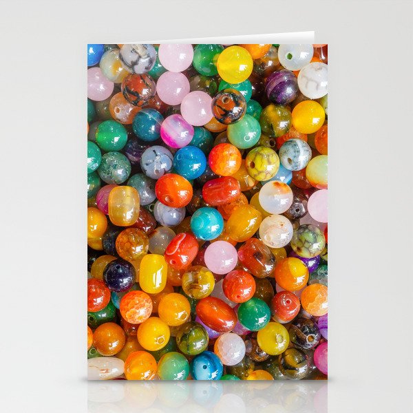 Rainbow Beads Stationery Cards