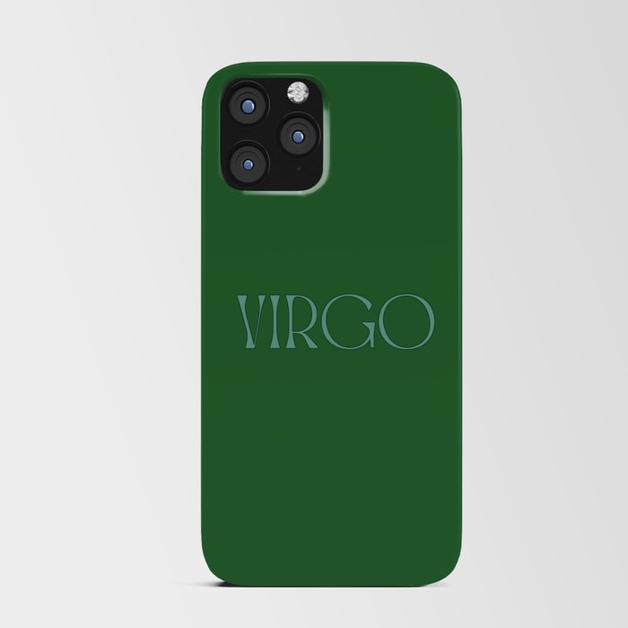 Pine Green Virgo Energy iPhone Card Case