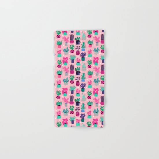 M'kay - southwest cactus desert trendy 90s bright neon 80s style retro classic Hand & Bath Towel