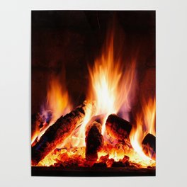 Fireplace Poster