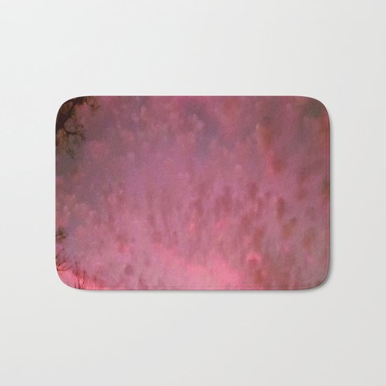 Red Night sky Bath Mat