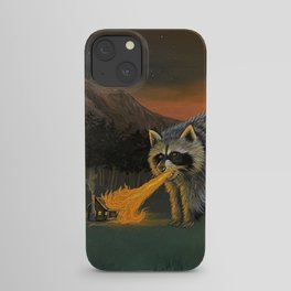 Fire Breathing Raccoon iPhone Case