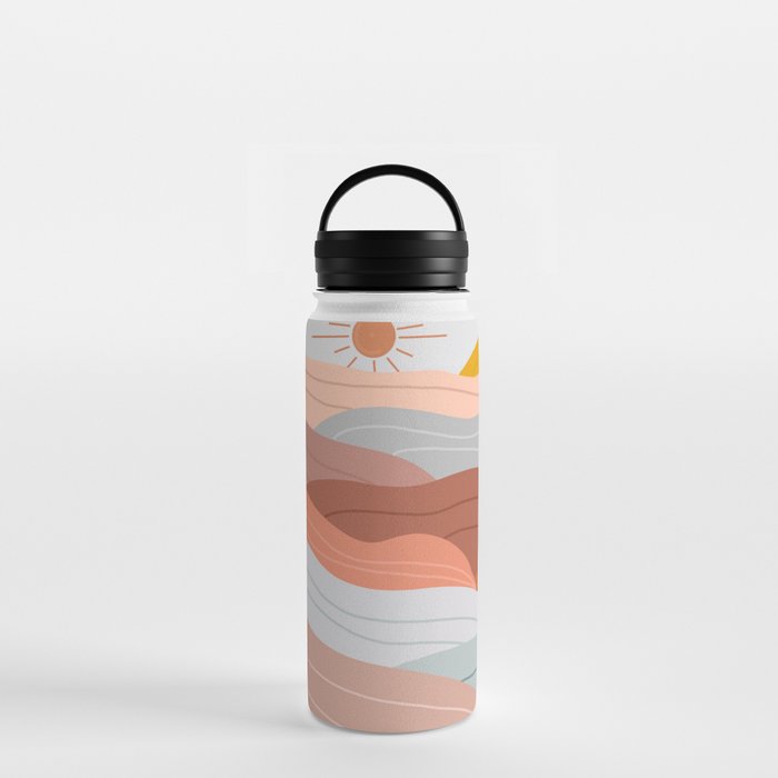 Sunset Waves Water Bottle