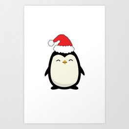 cute penguin Art Print