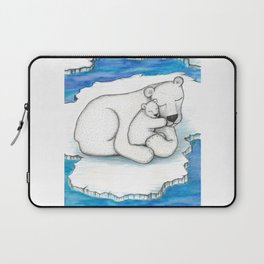 Polar Bear And Cub Laptop Sleeve