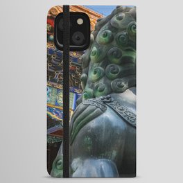 China Photography - Majestic Lion Statue In Beijing iPhone Wallet Case